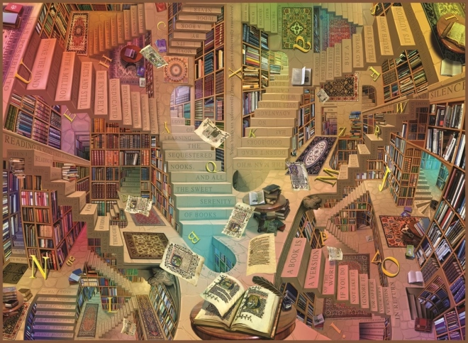 Puzzel Bibliotheek 1000 stukjes van Anatolian