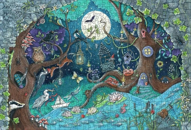 Houten puzzel magisch bos 500 stukjes