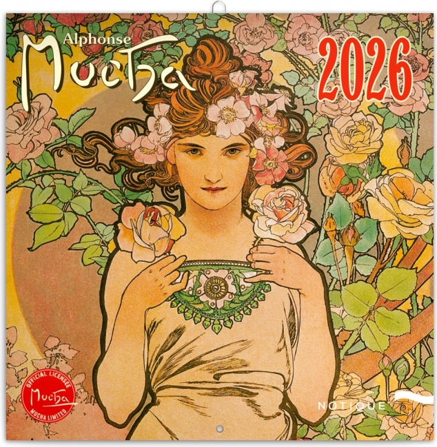 Notitiekalender Alfons Mucha 2026