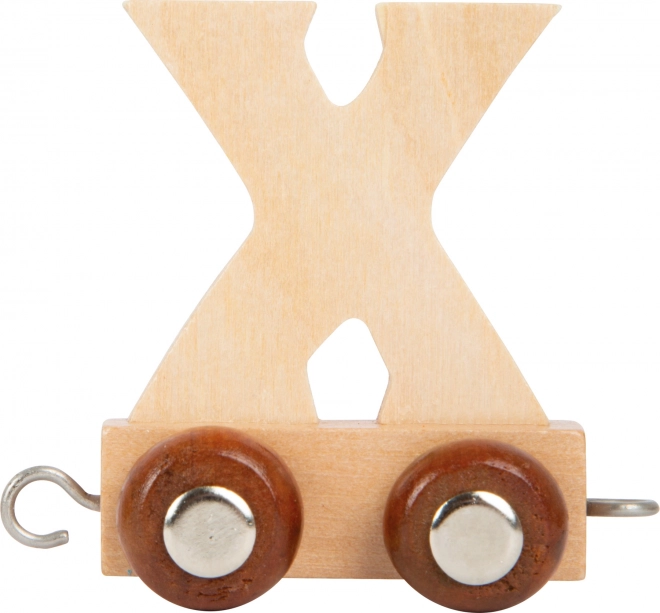 Houten lettertrein - Letter X