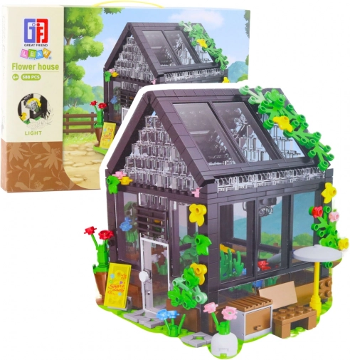 Bouwpakket mini-kas – tuinhuisje 588 stukjes