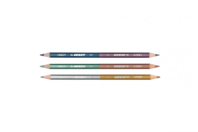 Dubbelzijdige kleurpotloden Crazy metallics