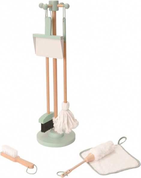 Mintkleurige schoonmaakset voor kinderen