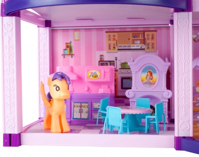 Poppenhuis met pony's