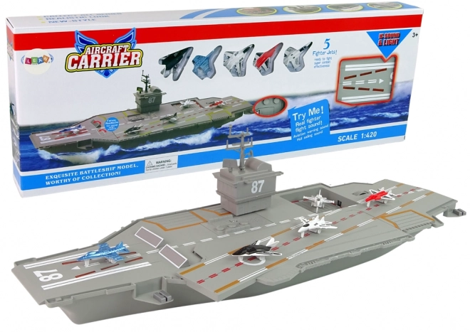 Vliegdekschip Jets 5 stuks Geluid en verlichting