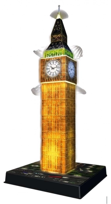 Puzzel 216 stukken 3D Big Ben Nacht