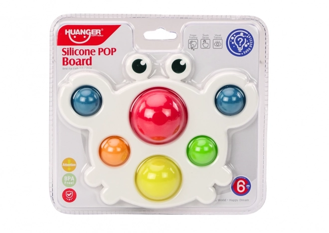 Siliconen gekleurde bord Pop It Educatief Sensorisch Krab