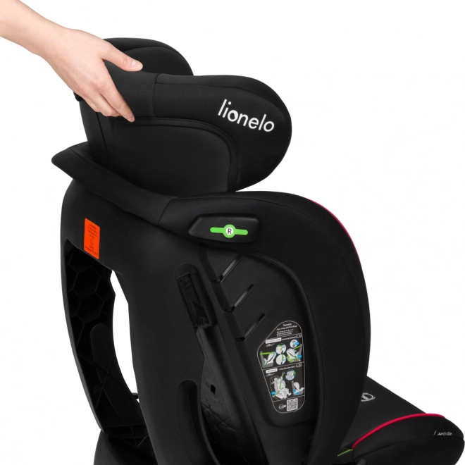 Kinderautostoeltje Lionelo Aart i-Size Zwart Rood 40-150 cm