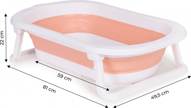 ECOTOYS Inklapbaar badje, roze