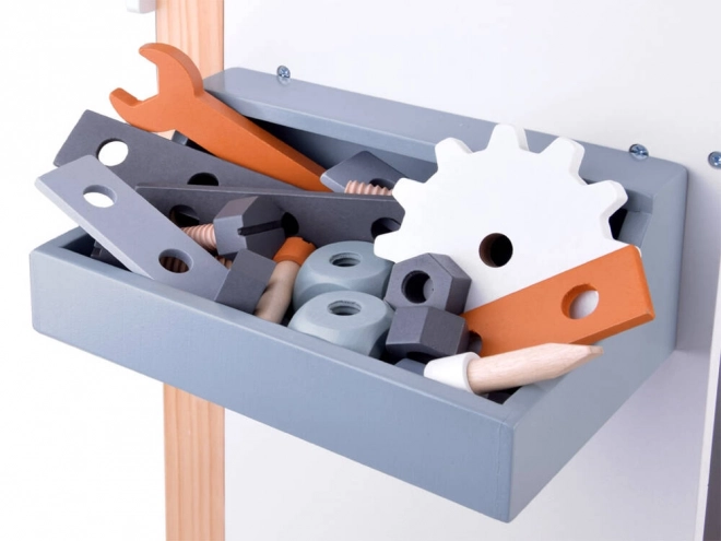 Houten werkplaats set voor kinderen met gereedschap