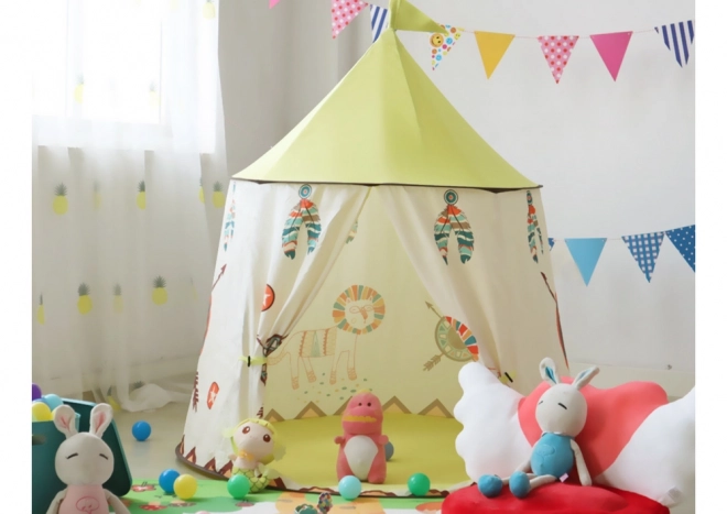 Indiaanse tent voor kinderen Beige 125 cm