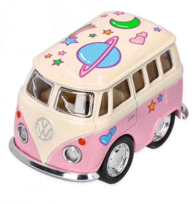 Metalen model Volkswagen mini busje 5cm