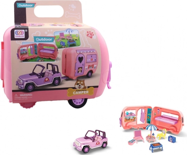 Auto met accessoires in koffer 22 cm
