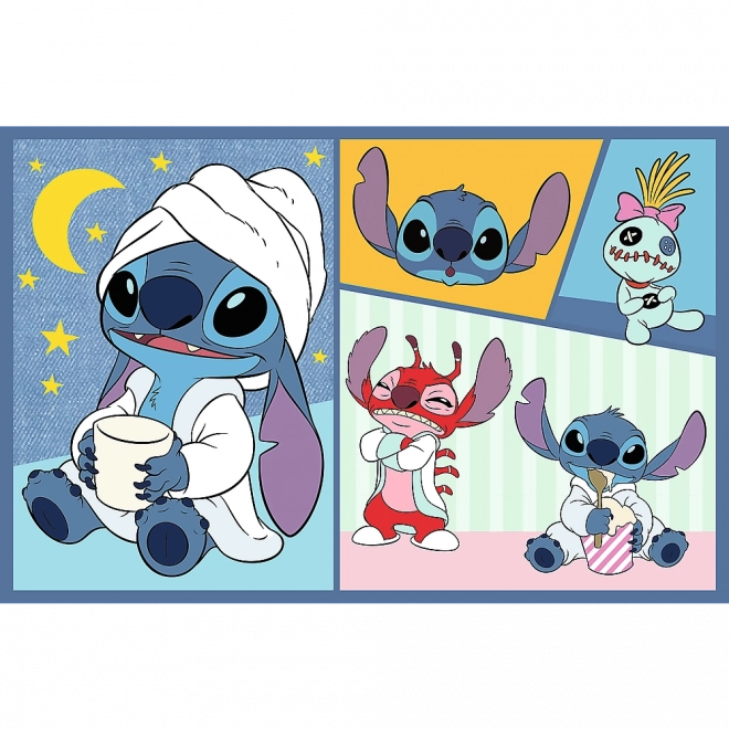 Puzzel 2x70 - Disney Lilo en Stitch - Verveel je niet met Stitch