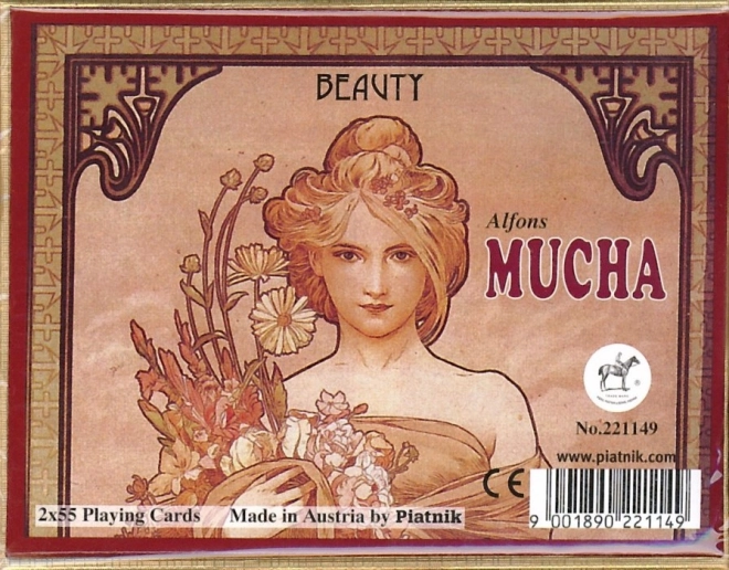 Speelkaarten Joker - Schoonheid van Alfons Mucha