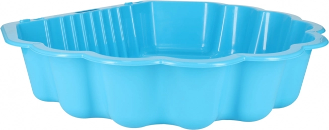 Afsluitbare Zandbak Schelp 2-in-1 - blauw