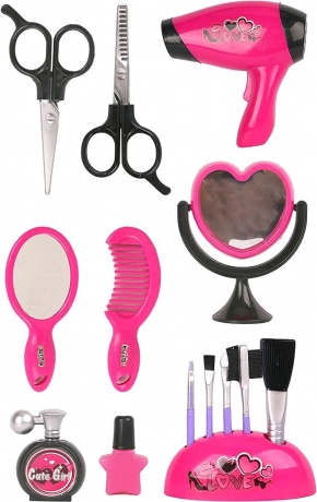 Cosmeticaset voor kinderen met föhn 14 cm