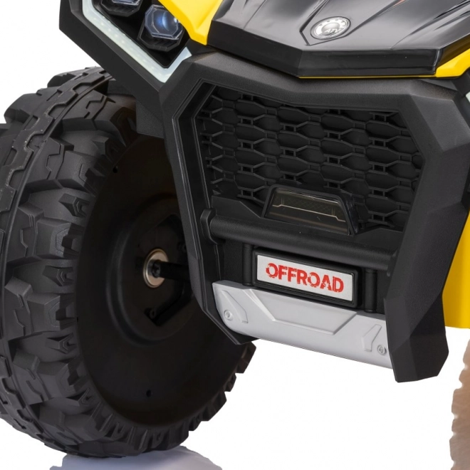 Gele sportieve kinderquad TX ATV