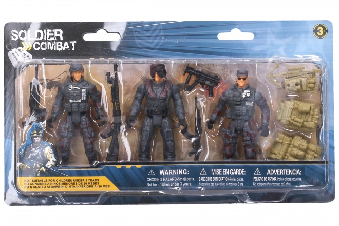 Soldaat set figuren 11 cm en wapens