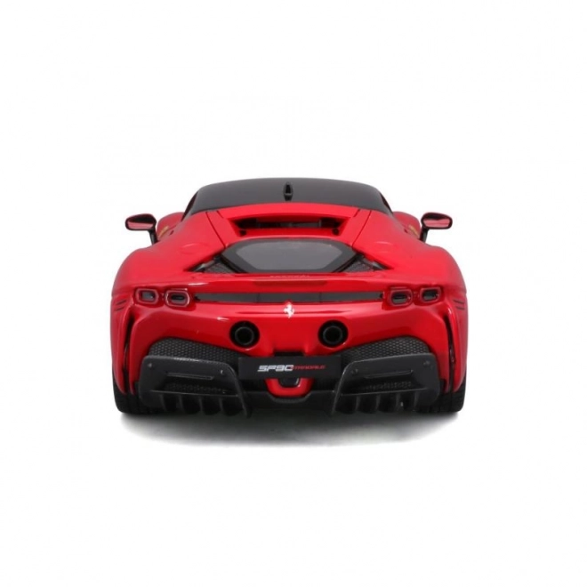 Metalen model Ferrari SF90 Stradale rood 1:18