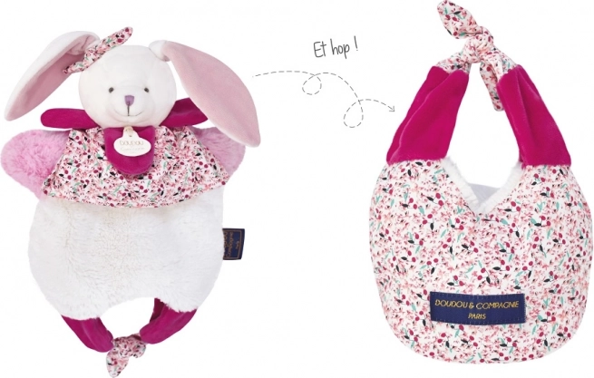 Doudou Konijntje in tas 3-in-1
