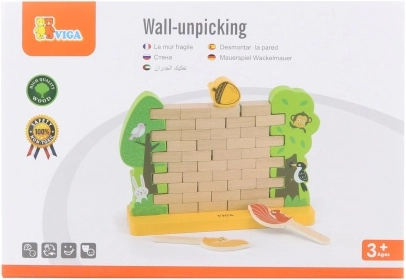 Houten logicaspel Muur voor kinderen