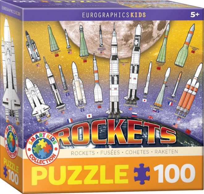 EUROGRAPHICS Puzzel Internationale Ruimteraketten 100 stukjes