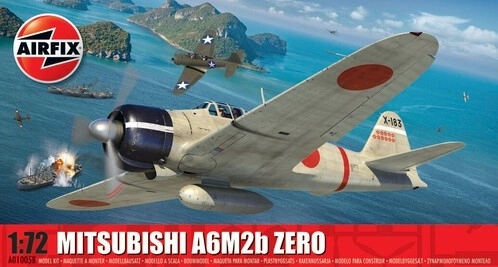 Plastic model Mitsubishi A6M2b Zero 1/72