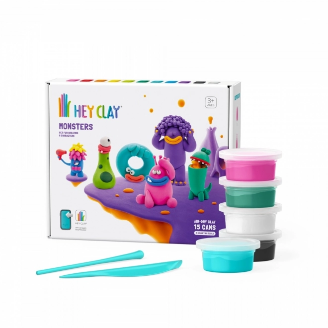Hej Clay plastic set Monsters