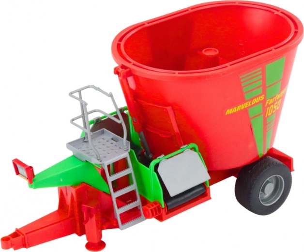 Functionele aanhanger met voermengwagen