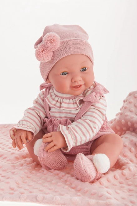 Antonio Juan 50160 Mia Knipperend en Plassend Realistisch Baby met Volledig Vinyl Lichaam - 42 cm