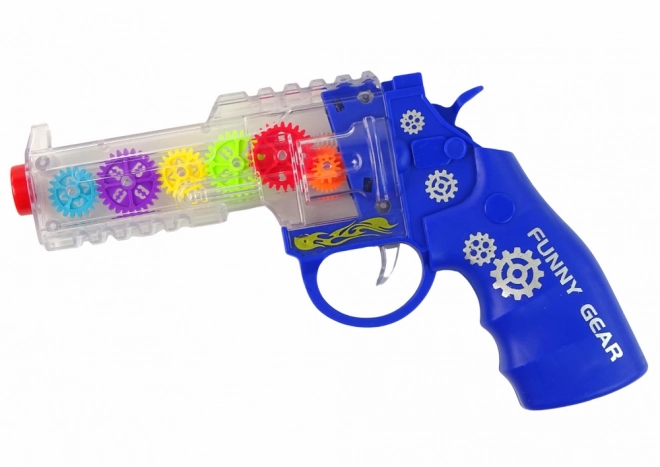 Lichten in de kleur pistool Geluid Blauw