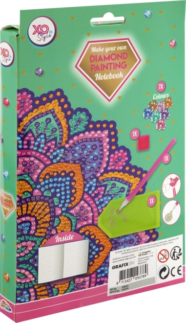 Blok A5 Paarse Mandala Diamantschilderen