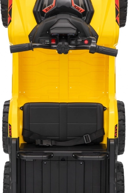 Gele sportieve kinderquad TX ATV