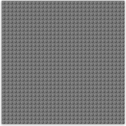 Brixies bouwplaat donkergrijs 25,5 x 25,5 cm