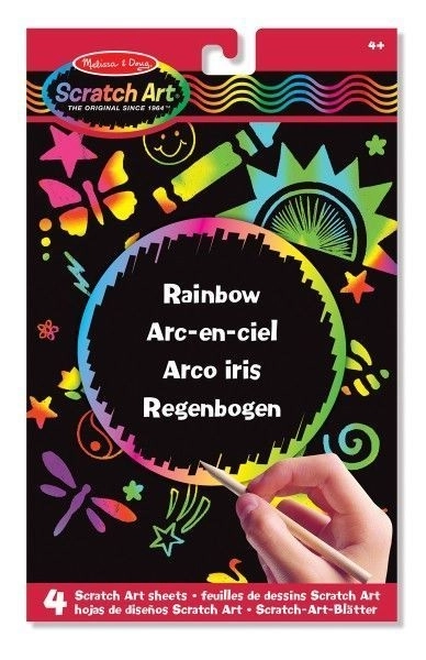 Glanzende kras regenboog tafel