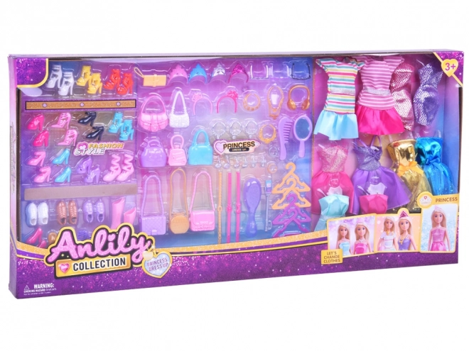 Anlily collectie jurken, schoenen en accessoires voor poppen