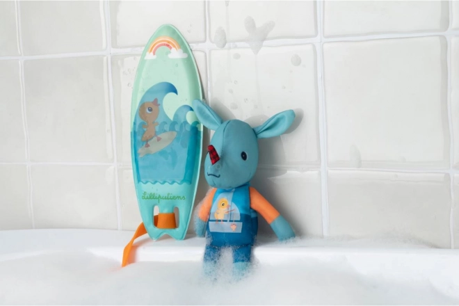 Lilliputiens - surfer draakje Joe - magisch speeltje voor in het water