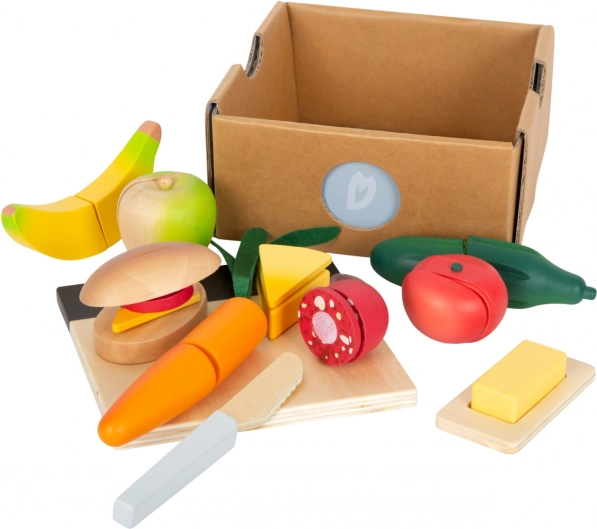 Small Foot set snijbare voedingsmiddelen Fresh – houten snijvoedsel