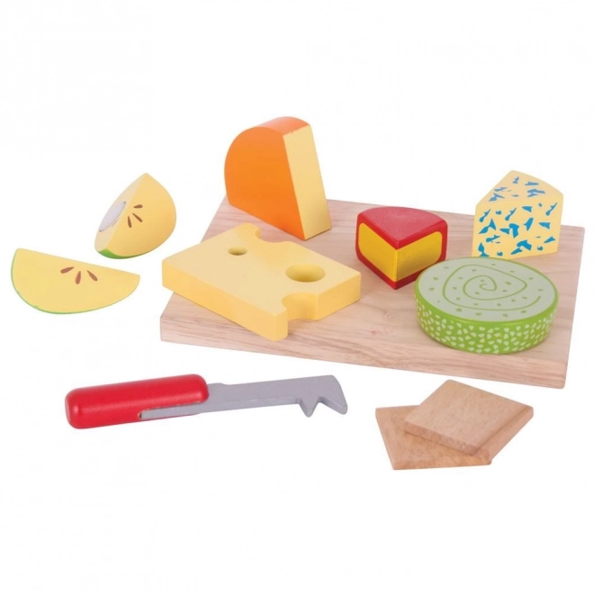 Bigjigs Toys houten kaas set op plank