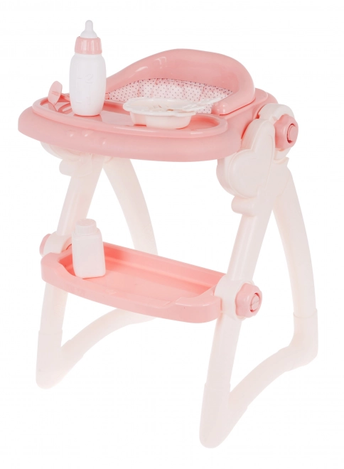Voedingsset voor poppen voor kinderen 3+ Voedingsstoel + accessoires 7 stuks