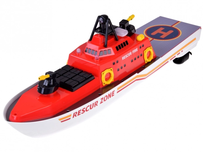 Reddingsboot Brandweer op afstand bestuurbaar