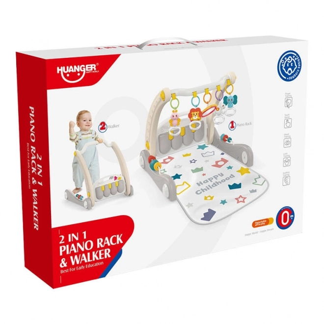 Interactieve educatieve loopwagen en piano Huanger