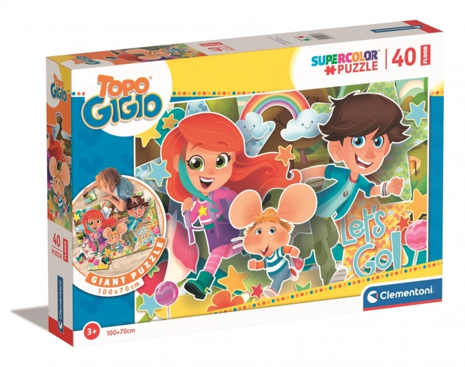 Clementoni gigantische vloerpuzzel Myšák Gigio 40 stukken