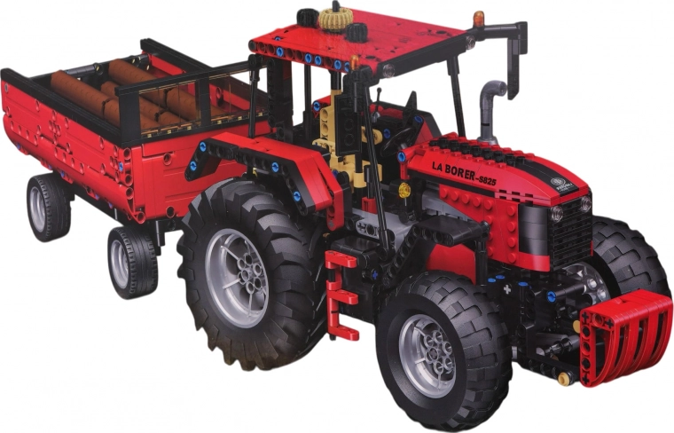 Boomstammen van bouwstenen als speelse toevoeging