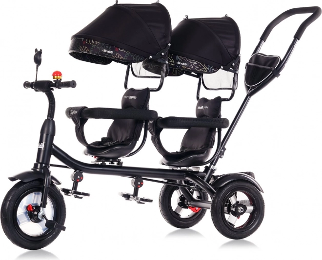 CHIPOLINO Driewieler voor tweelingen 2Play Obsidian