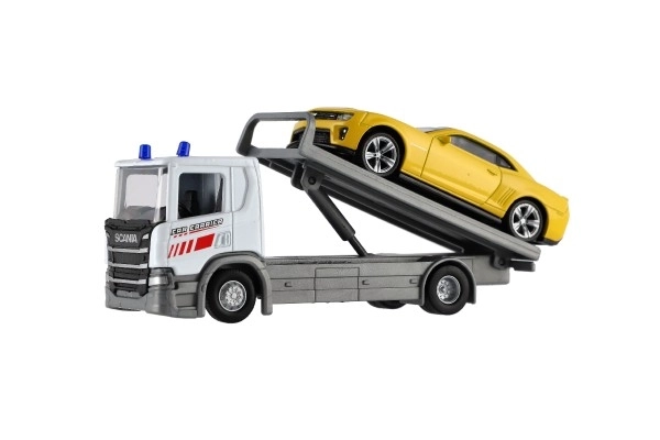 Welly Scania P320 sleepwagen en auto