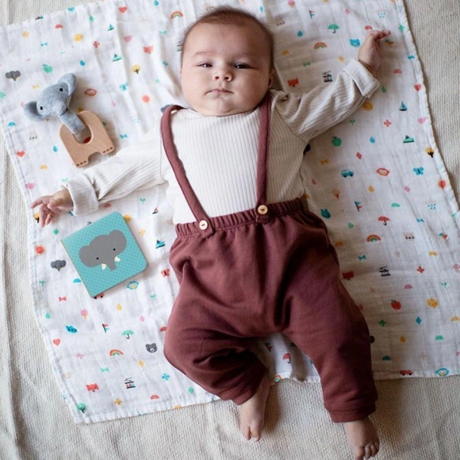 Petit Collage Cadeauset voor baby olifant