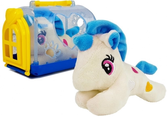 Kleine eenhoorn met draagtas - Pluchen speelgoed