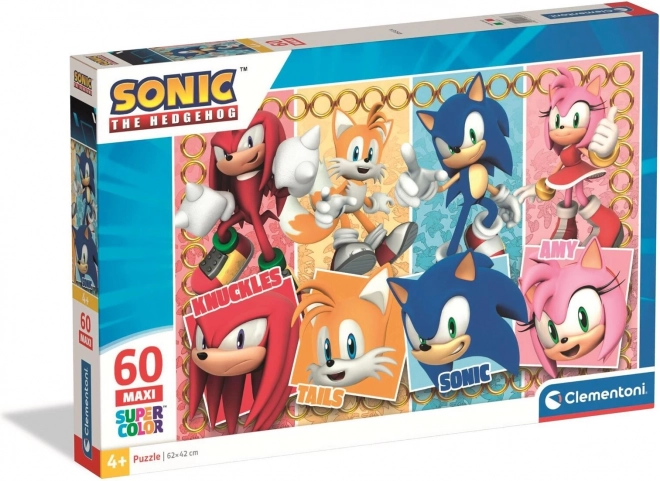 Puzzel egel SONIC MAXI 60 stukjes